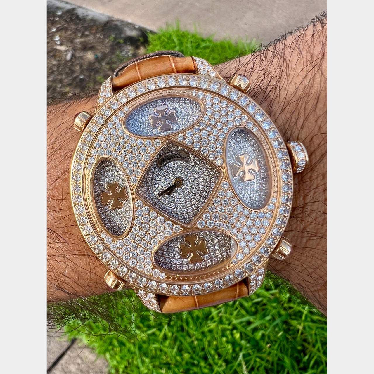 Paris Hilton 18K Rose Gold Diamond Mystery Watch