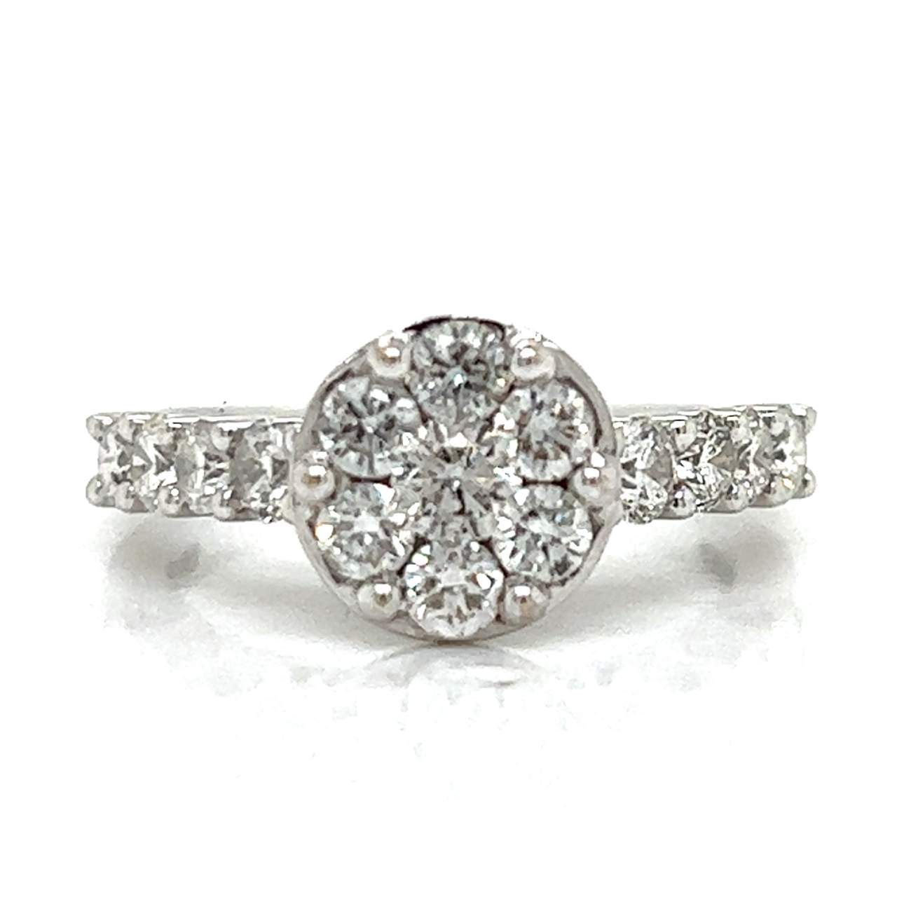 14K White Gold 1.00 Ct. Diamond Ring