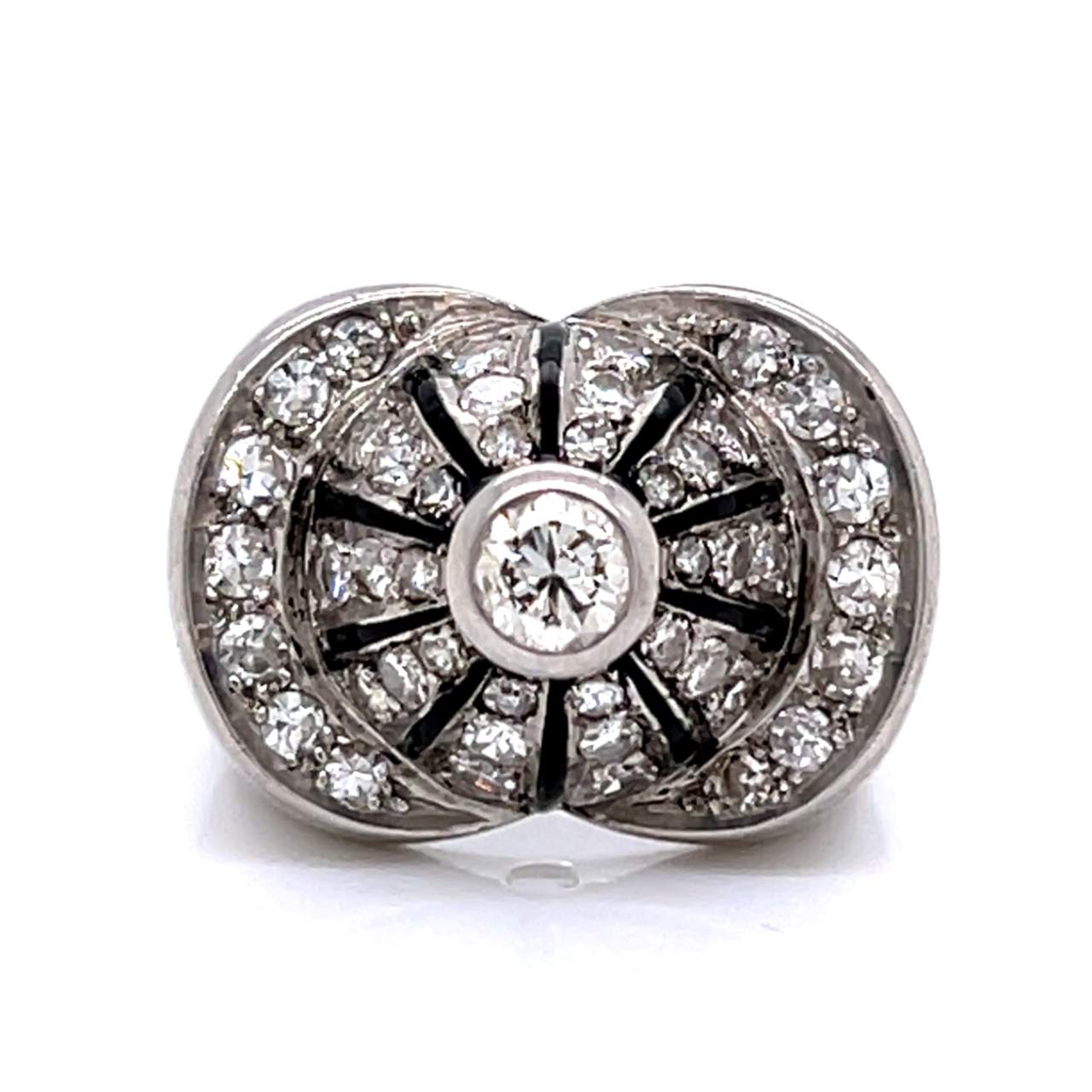 Art Deco Platinum Diamond Ring